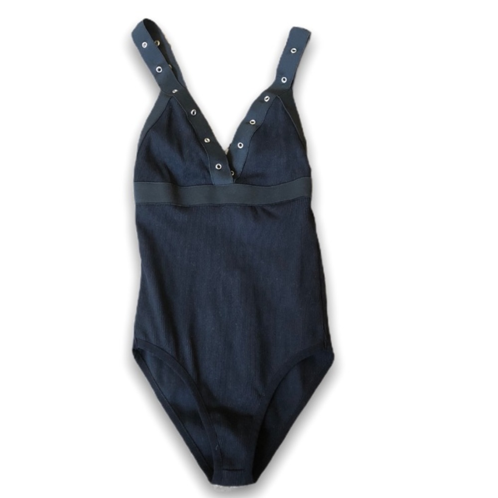 NWOT Zara Black Bodysuit Rib Knit
